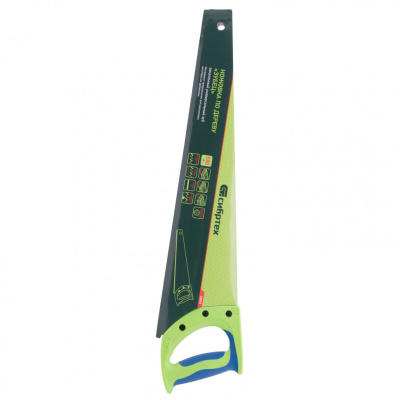 Ножовка по дереву "Зубец", 500 мм, 7-8 TPI, каленый зуб 3D, двухкомпонентная рукоятка Сибртех купить в Москве с доставкой по всей России | ProtosMarket.ru