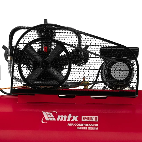 Компрессор воздушный ременный привод КР3000/100  3,0 кВт, 100 литров, 510 л/мин МТХ по ценам производителя в Казани с доставкой по всей России