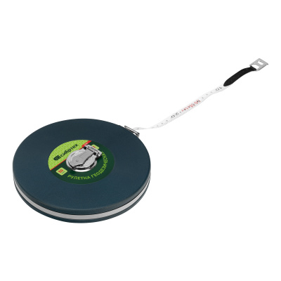 Рулетка геодезическая 50 м х 13 мм, закрытый корпус, фибергласовая лента Сибртех по ценам производителя в Казани с доставкой по всей России