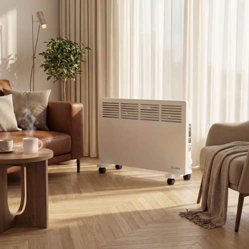 Конвектор электрический КМ-2000.2, 230 В, 2000 Вт, X-образный нагреватель, колеса, термостат MTX по ценам производителя в Казани с доставкой по всей России