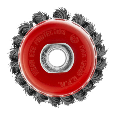 Щетка для УШМ, 75 мм, М14, "чашка", двухрядная, крученая проволока 0.5 мм Matrix купить в Москве с доставкой по всей России | ProtosMarket.ru