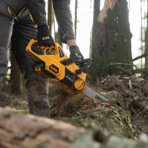 Пила цепная  аккумуляторная  бесщет., RCS 400-62, 400 мм, Li-ion, 62В Denzel по ценам производителя в Казани с доставкой по всей России