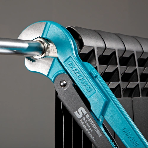 Ключ трубный рычажный 2, №3, цельнокованый, CrV, тип "S" Gross купить в Москве с доставкой по всей России | ProtosMarket.ru