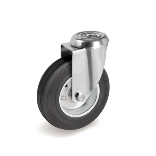 Колесо поворотное SCh 55 125 мм резина под болт РФ по ценам производителя в Казани с доставкой по всей России