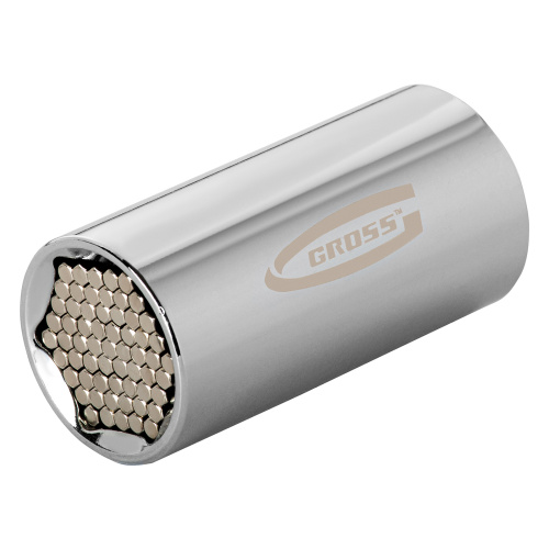 Головка торцевая многоразмерная 11-32 мм, под квадрат 1/2, CrV, хромированная Gross купить в Москве с доставкой по всей России | ProtosMarket.ru