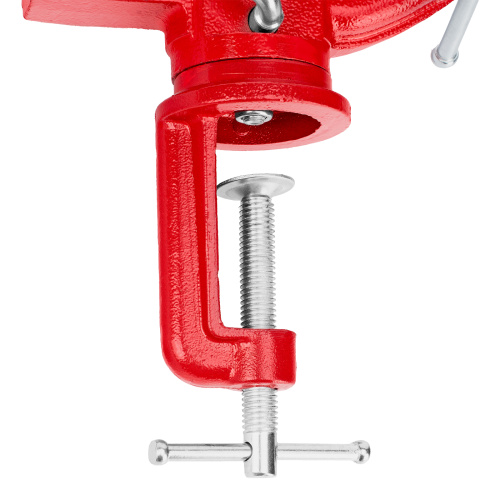 Тиски слесарные, 80 мм, настольные, поворотные, c наковальней MTX по ценам производителя в Казани с доставкой по всей России