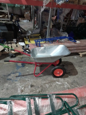 Тачка строительная 100 л 250 кг 422ZP двухколесная с пневмоколесом по ценам производителя в Казани с доставкой по всей России