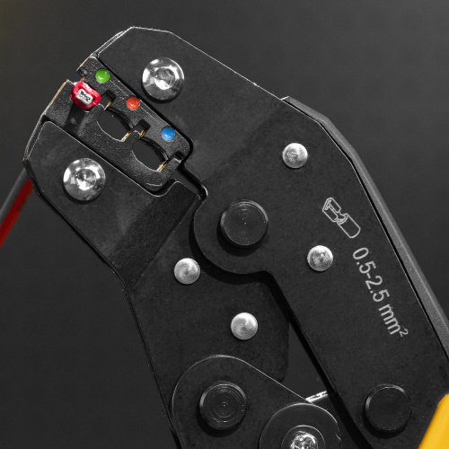 Клещи для обжима изолир. наконечников НКИ и НВИ, разъемов РПИ, гильз ГСИ, 0,5 - 2,5 мм2 Denzel купить в Москве с доставкой по всей России | ProtosMarket.ru