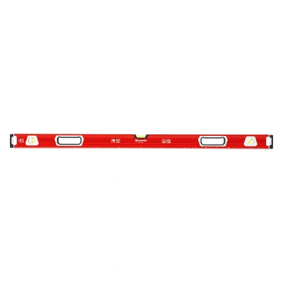 Уровень алюминиевый, магнит, фрезерованный, 3 глазка (1 зеркальный) двухкомпонентные рукоятки, 1200 мм Matrix купить в Москве с доставкой по всей России | ProtosMarket.ru