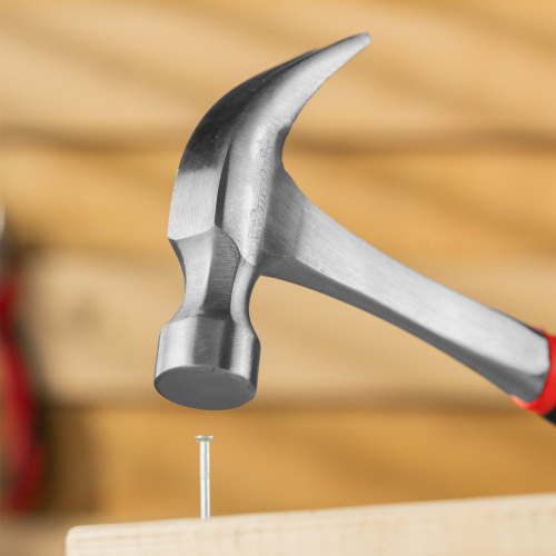 Молоток-гвоздодер, 450 г, цельнометаллический, двухкомпонентная рукоятка Matrix купить в Москве с доставкой по всей России | ProtosMarket.ru