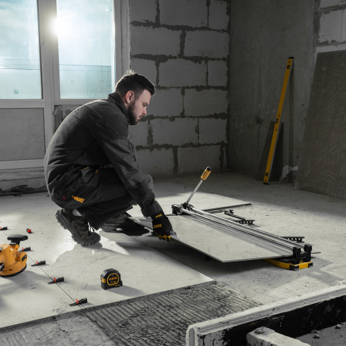 Плиткорез 1000х14мм, цельнометал. напр., каретка на подш., стальная станина, рукоятка-пенал Denzel по ценам производителя в Казани с доставкой по всей России