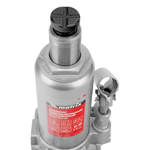 Домкрат гидравлический бутылочный, 5 т, h подъема 197-382 мм Matrix купить в Москве с доставкой по всей России | ProtosMarket.ru