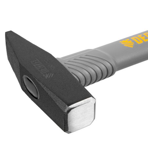 Молоток слесарный, 500 г, кованый, фибергласовая рукоятка c TPR покрытием Denzel по ценам производителя в Казани с доставкой по всей России