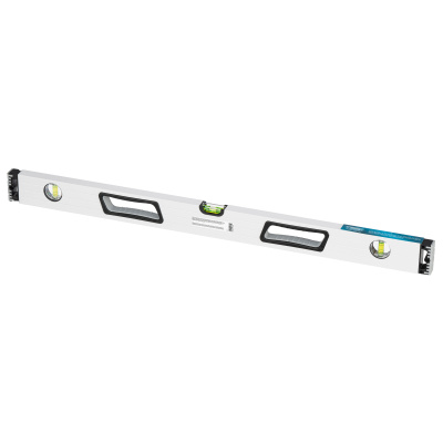 Уровень алюминиевый, 800 мм, усиленный, рукоятки, фрезерованный, 3 глазка, магнитный Gross купить в Москве с доставкой по всей России | ProtosMarket.ru