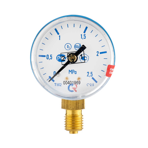 Манометр с поверкой 2,5 МПа, кислород купить в Москве с доставкой по всей России | ProtosMarket.ru