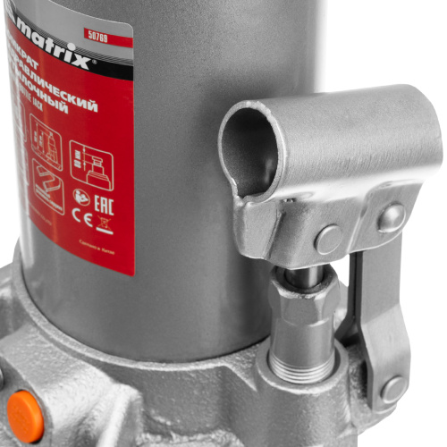 Домкрат гидравлический бутылочный, 16 т, h подъема 230-460 мм Matrix купить в Москве с доставкой по всей России | ProtosMarket.ru