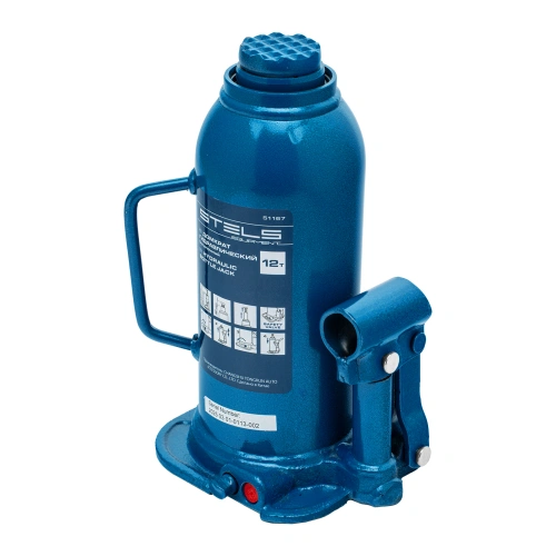 Домкрат гидравлический бутылочный, 12 т, h подъема 227-457 мм Stels купить в Москве с доставкой по всей России | ProtosMarket.ru