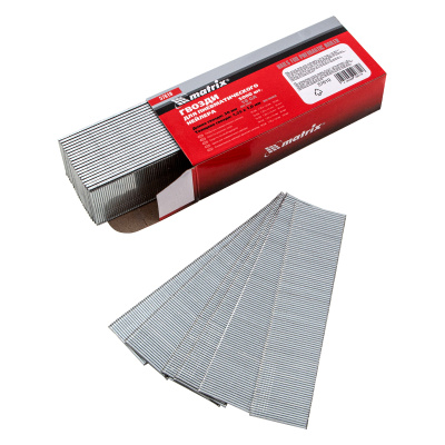 Гвозди для пневматического нейлера, длина 30 мм, ширина 1.25 мм, толщина 1 мм, 5000 шт Matrix купить в Москве с доставкой по всей России | ProtosMarket.ru