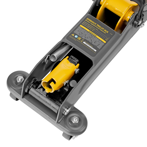 Домкрат гидравлический подкатной, 2 т, 135-385 мм, в пласт. кейсе Denzel по ценам производителя в Казани с доставкой по всей России