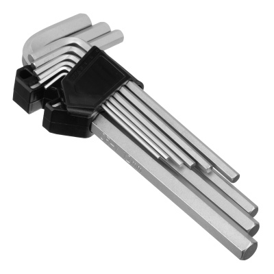 Набор ключей имбусовых, HEX, 2-12 мм, CrV, 9 шт., удлиненные Сибртех купить в Москве с доставкой по всей России | ProtosMarket.ru