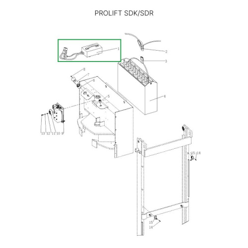 Зарядное устройство для штабелеров SDR 1536/1545S/1645/1656/2036/2045, SDK по ценам производителя в Казани с доставкой по всей России
