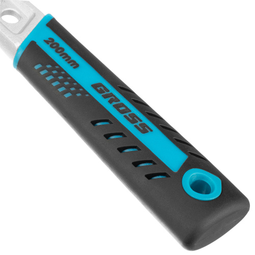 Ключ разводной, 200 мм, CrV, двухкомпонентная ручка Gross купить в Москве с доставкой по всей России | ProtosMarket.ru