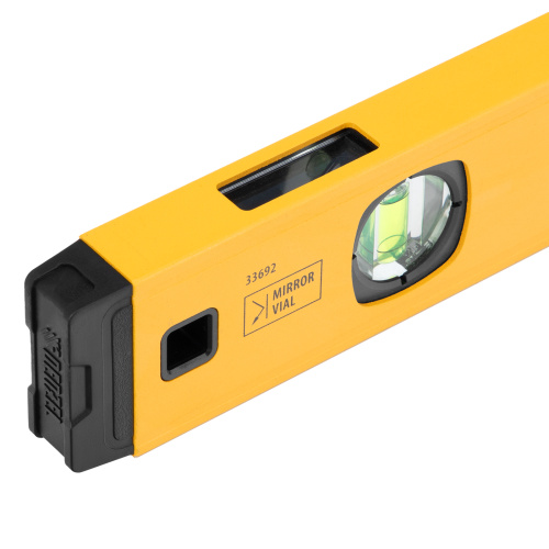 Уровень алюминиевый, магнит, фрезерованный, 3 глазка (1 зеркал.) 0,5 мм/м, 800 мм Denzel по ценам производителя в Казани с доставкой по всей России