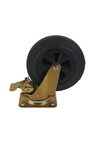 Колесо поворотное SCb80K 200 мм с тормозом по ценам производителя в Казани с доставкой по всей России