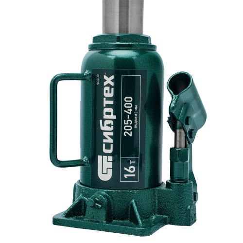 Домкрат гидравлический бутылочный, 16 т, 205-400 мм Сибртех купить в Москве с доставкой по всей России | ProtosMarket.ru