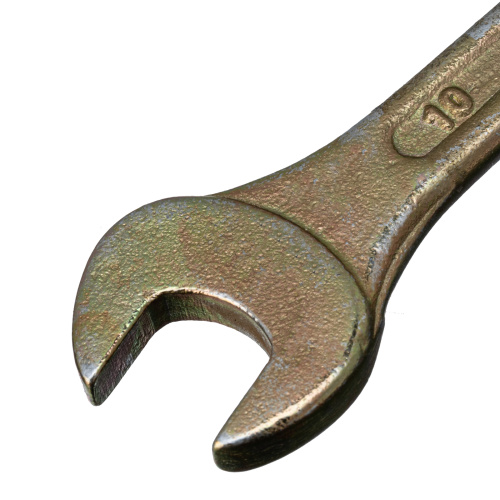 Ключ рожковый, 8 х 10 мм, желтый цинк Сибртех купить в Москве с доставкой по всей России | ProtosMarket.ru