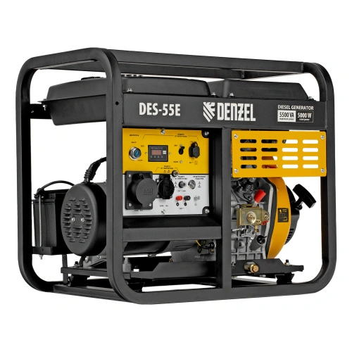 Генератор дизельный DES-55E, 5,5 кВт, 230 В, 11 л, электростартер Denzel купить в Москве с доставкой по всей России | ProtosMarket.ru