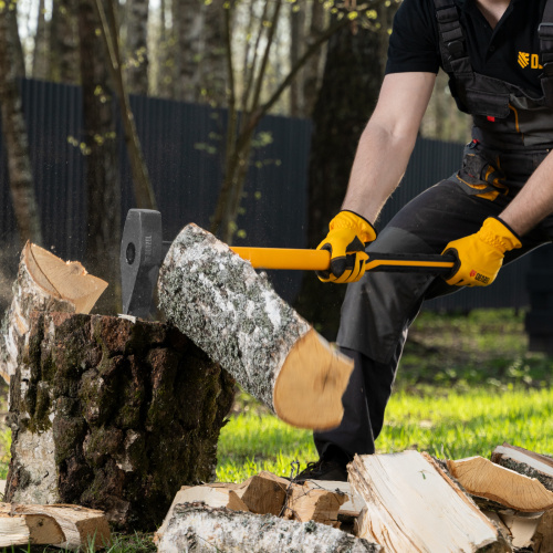 Колун-кувалда 3000 г, кованая, фибергласовая  рукоятка c TPR покрытием, 880 мм Denzel купить в Москве с доставкой по всей России | ProtosMarket.ru