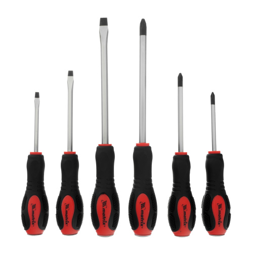 Набор ударных отверток 6 шт, PH1 х 75, PH2 х 100, PH3 х 150, SL5 х 75, SL6 х 100, SL8 х 150, CrV Matrix купить в Москве с доставкой по всей России | ProtosMarket.ru