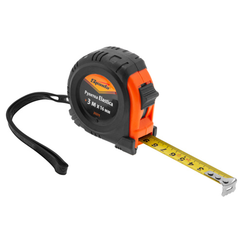 Рулетка Elastica,3 м х 16 мм,обрезиненный корпус Sparta по ценам производителя в Казани с доставкой по всей России