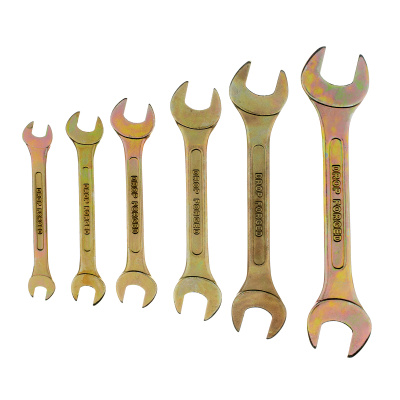 Набор ключей рожковых 6-17 мм, 6 шт, желтый цинк Сибртех купить в Москве с доставкой по всей России | ProtosMarket.ru