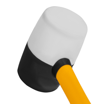 Киянка резиновая, 16 oz, черно-белая резина, фибергласовая рукоятка Denzel купить в Москве с доставкой по всей России | ProtosMarket.ru