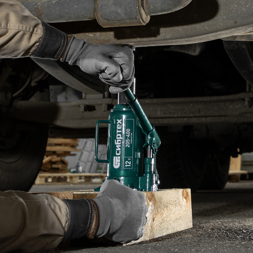 Домкрат гидравлический бутылочный, 12 т, 205-400 мм Сибртех купить в Москве с доставкой по всей России | ProtosMarket.ru