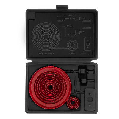 Набор кольцевых пил по дереву, 19-127 мм, 12 предметов Matrix купить в Москве с доставкой по всей России | ProtosMarket.ru