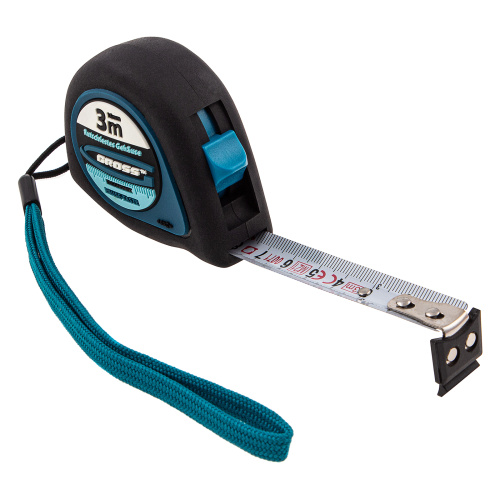 Рулетка "Ergonomisch",3 м x 16 мм,магнитный обрезиненный зацеп Gross по ценам производителя в Казани с доставкой по всей России