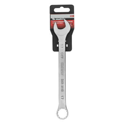 Ключ комбинированный, 17 мм, CrV, матовый хром Matrix по ценам производителя в Казани с доставкой по всей России