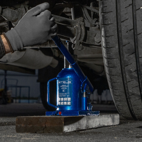 Домкрат гидравлический бутылочный телескопический, 8 т, H подъема 170-430 мм Stels купить в Москве с доставкой по всей России | ProtosMarket.ru