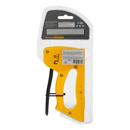 Степлер пластиковый, скобы в комплекте, тип 53, 6-10 мм Denzel купить в Москве с доставкой по всей России | ProtosMarket.ru