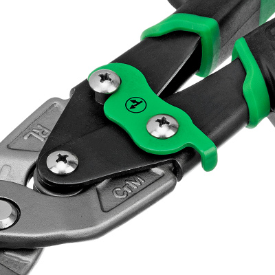 Ножницы по металлу "Piranha", 270 мм, прямой и правый проходной рез, сталь СrMo, двухкомпонентные рукоятки Gross купить в Москве с доставкой по всей России | ProtosMarket.ru