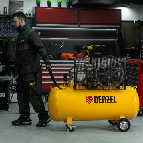 Компрессор воздушный рем. привод BCV 5500-T/270, 5,5 кВт, 270 литров, 850 л/мин Denzel купить в Москве с доставкой по всей России | ProtosMarket.ru