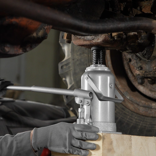 Домкрат гидравлический бутылочный, 20 т, h подъема 244-449 мм Matrix купить в Москве с доставкой по всей России | ProtosMarket.ru