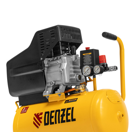 Компрессор воздушный DC1500/24, прямой привод, 1.5 кВт, 24 литра, 220 л/мин Denzel по ценам производителя в Казани с доставкой по всей России