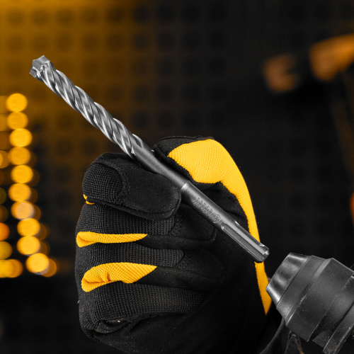 Бур по бетону, цельная крестовая пластина, 12x165 мм, SDS PLUS Denzel по ценам производителя в Казани с доставкой по всей России