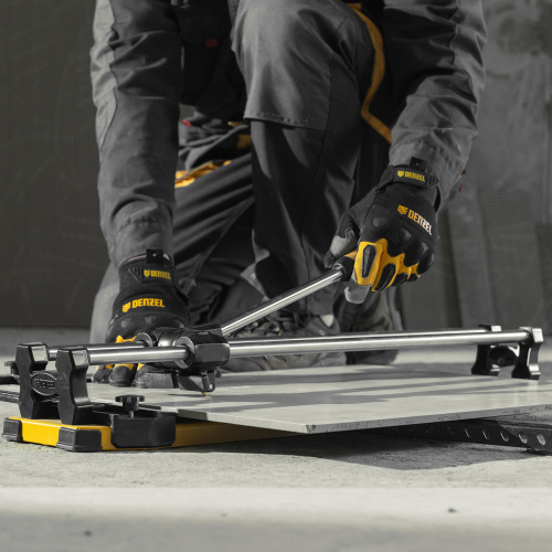 Плиткорез 600х14мм, цельнометал. напр., каретка на подш., стальная станина, рукоятка-пенал Denzel по ценам производителя в Казани с доставкой по всей России