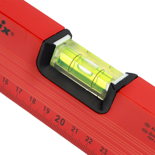 Уровень алюминиевый, 400 мм, 3 глазка, красный, линейка Matrix по ценам производителя в Казани с доставкой по всей России