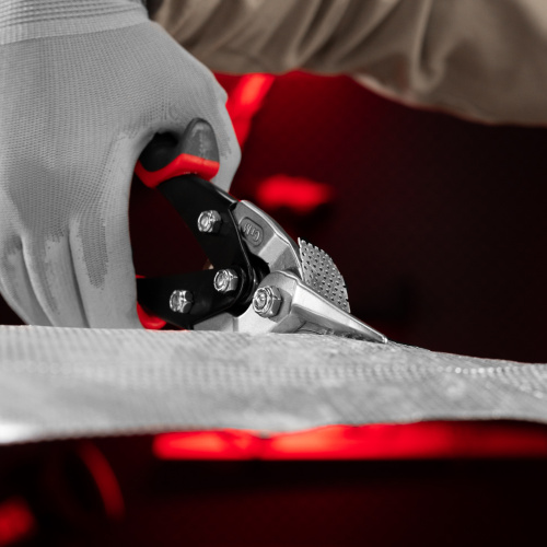 Ножницы по металлу, 250 мм, прямой рез, сталь CRMO, двухкомпонентные рукоятки, PRO Matrix купить в Москве с доставкой по всей России | ProtosMarket.ru